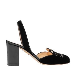 Charlotte Olympia Kitty Slingbacks NWTS